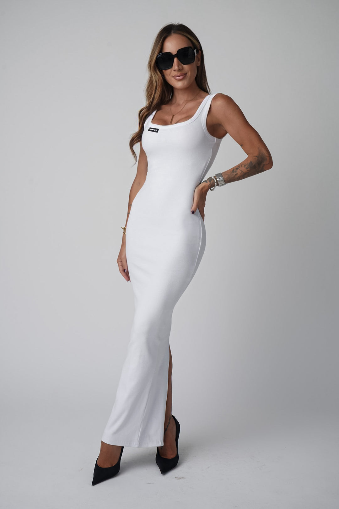 SERENA Tank Dress (White)